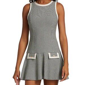 ALICE + OLIVIA Sima Houndsooth Mini Dress Size 0